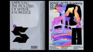 The Rodina, Sonic Acts Academy, Catalogue front & back, 2018.