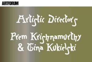 2021 03 08 FRONT2022 News artforum artistic directors prem and tina