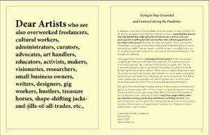 Dear Artists WFH in the time of COVID19 v2 Page 02