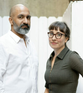 Portrait of Prem Krishnamurthy and Tina Kukielski. Photo by Sebastian Bach.